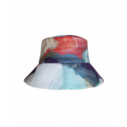 Jacquard bucket hat with golden thread