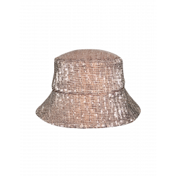 Golden sequin bucket hat